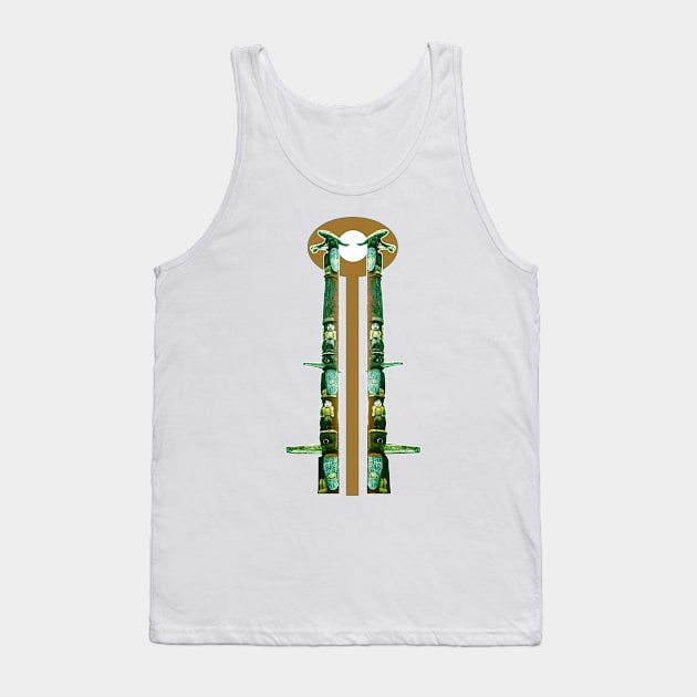 Sacred Totem Native Peoples of Canada Tank Top by Marccelus